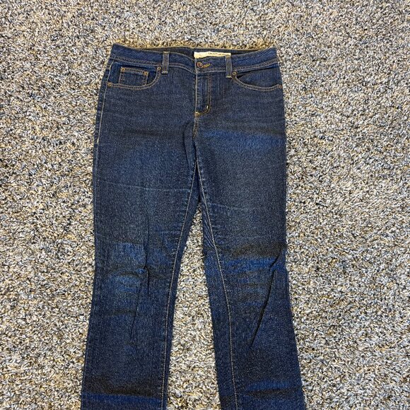 DKNY Women’s High-Rise Skinny Jeans – Dark Wash Denim - Picture 1 of 3